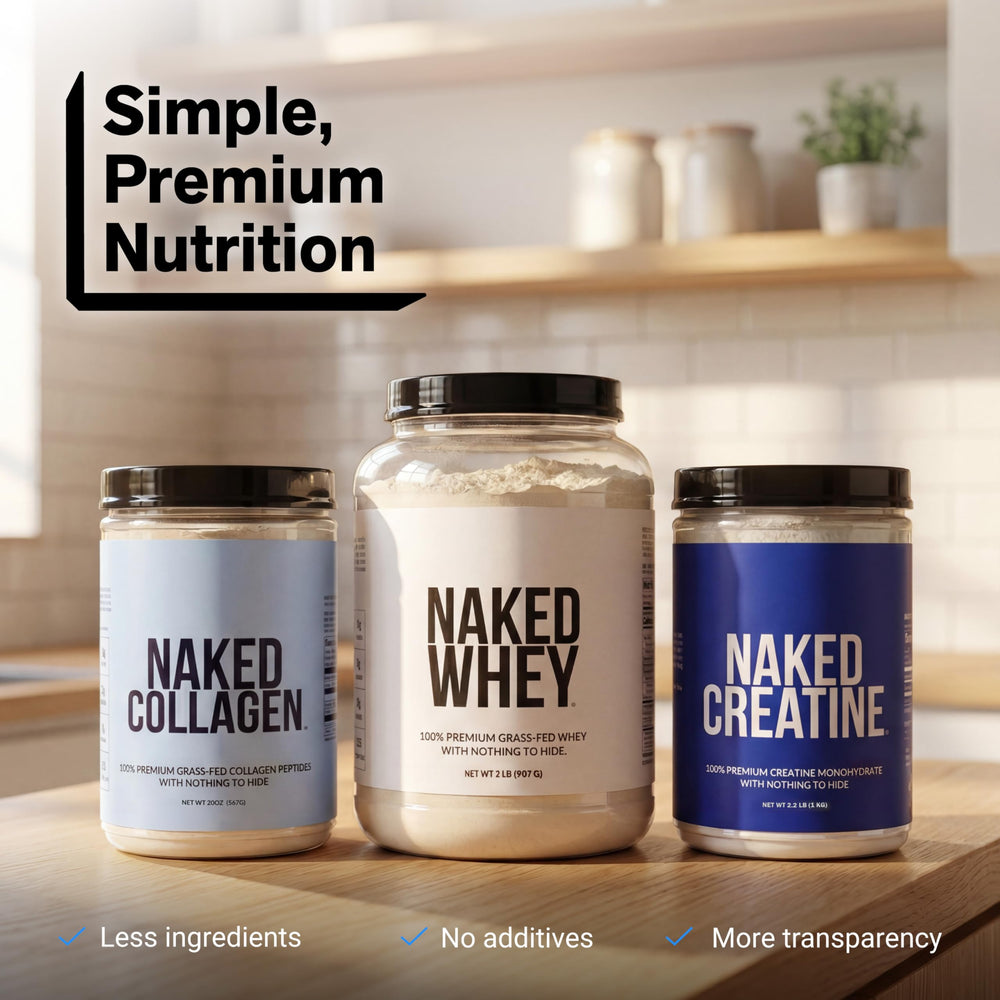 NAKED comparación de tamaño con porción para visualizar 24 servicios