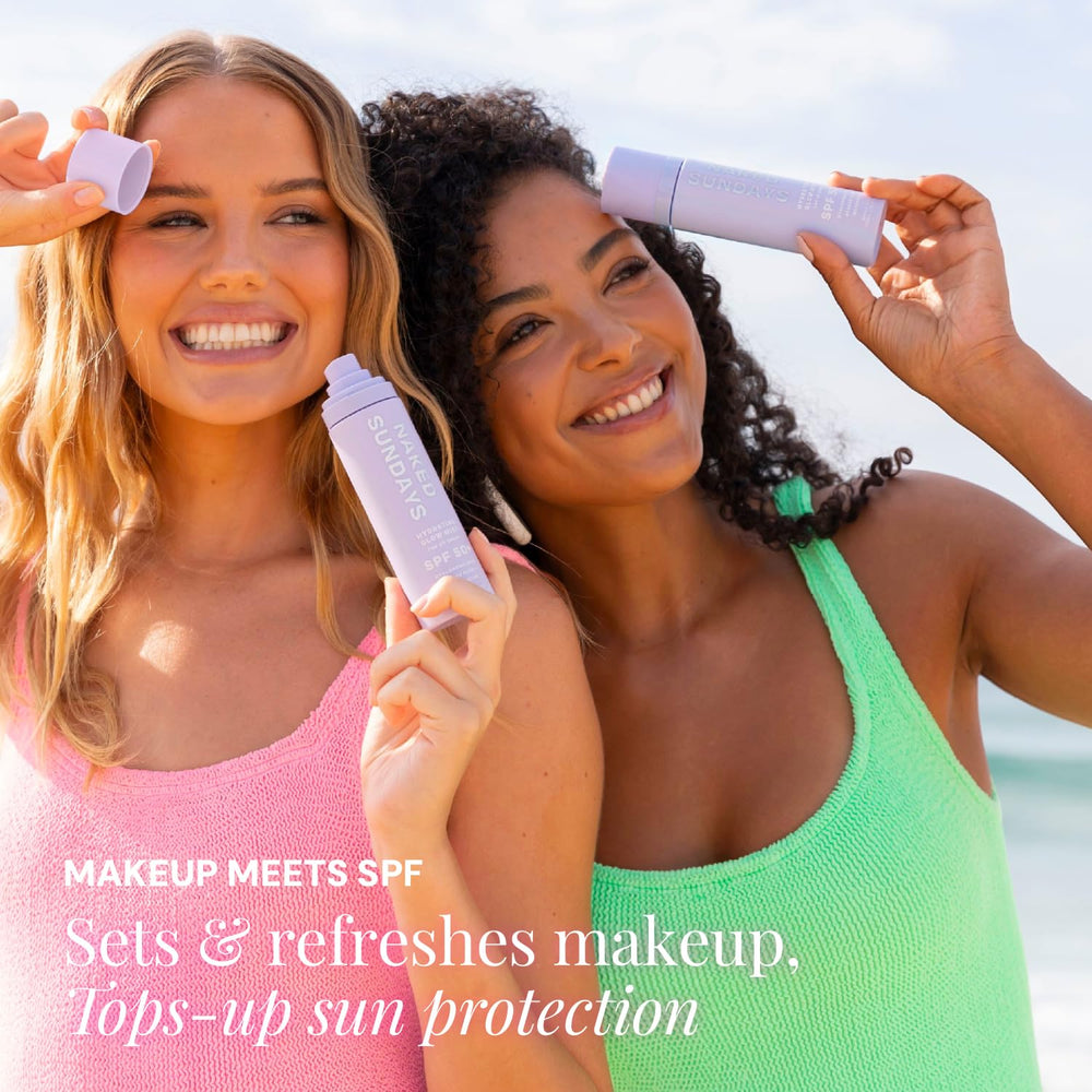 Naked Sundays etiqueta con información clara y protección SPF 50