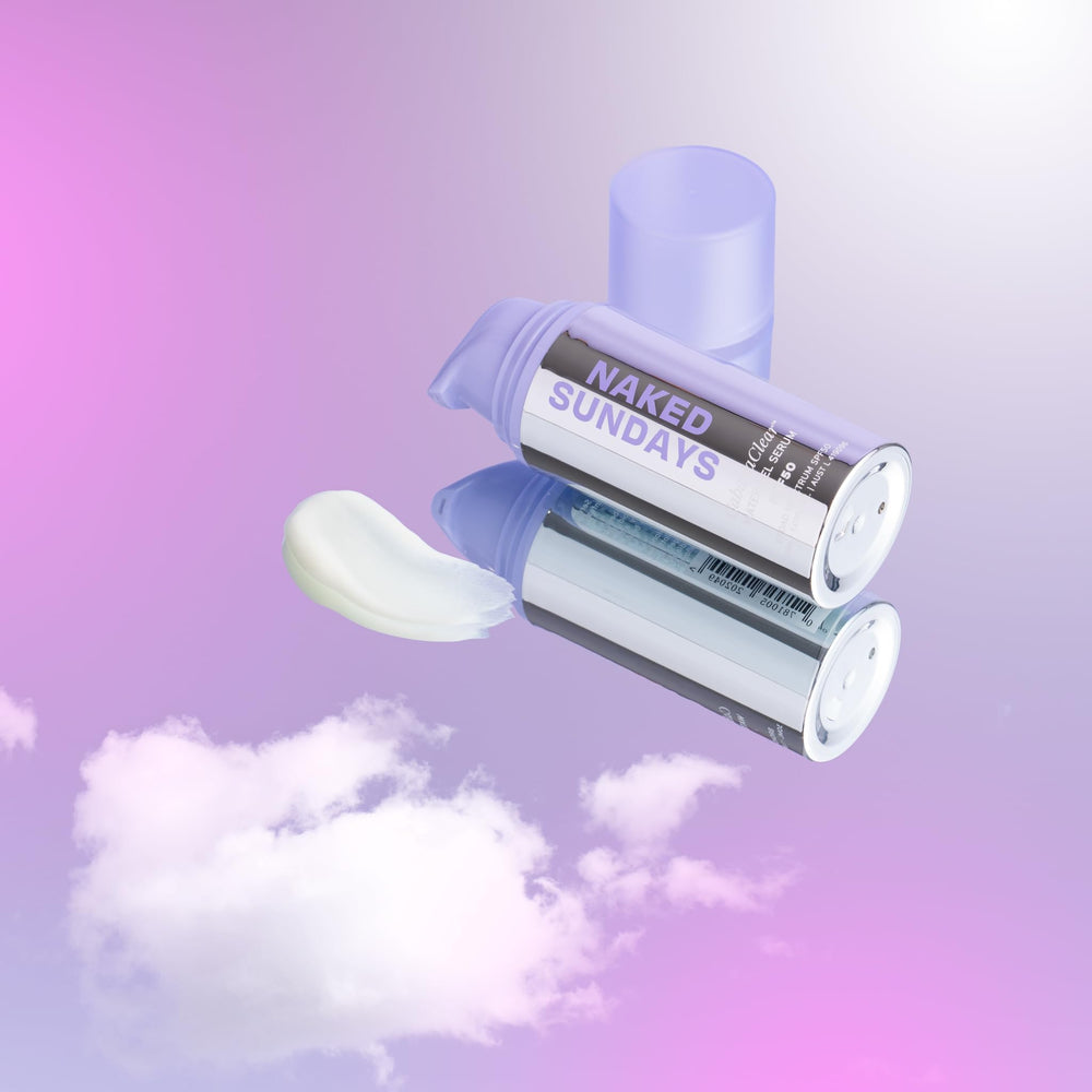 Naked Sundays suero bajo maquillaje sin pilling ni textura visible