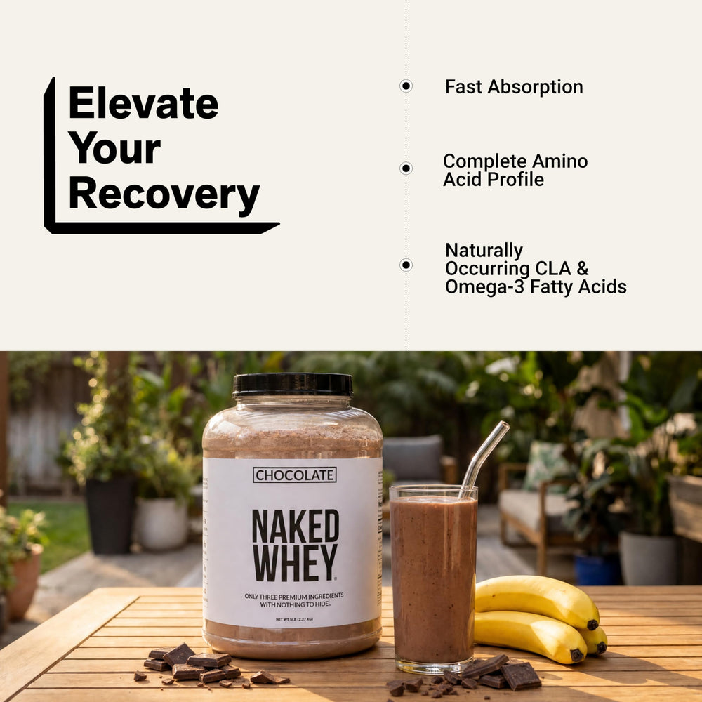 NAKED ingredientes orgánicos: cacao y azúcar de coco, origen natural y sabor limpio