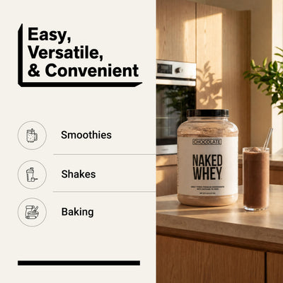 NAKED pancakes proteicos hechos con Whey Chocolate, alternativa para recetas altas en proteína