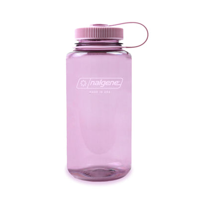 Nalgene botella Cherry Blossom frontal muestra diseño y capacidad