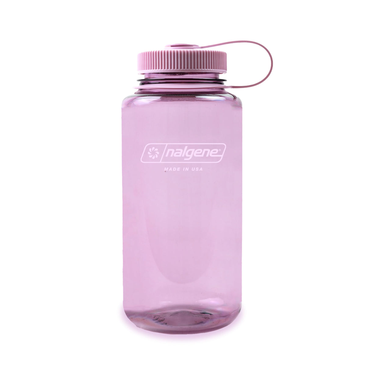 Nalgene botella Cherry Blossom frontal muestra diseño y capacidad