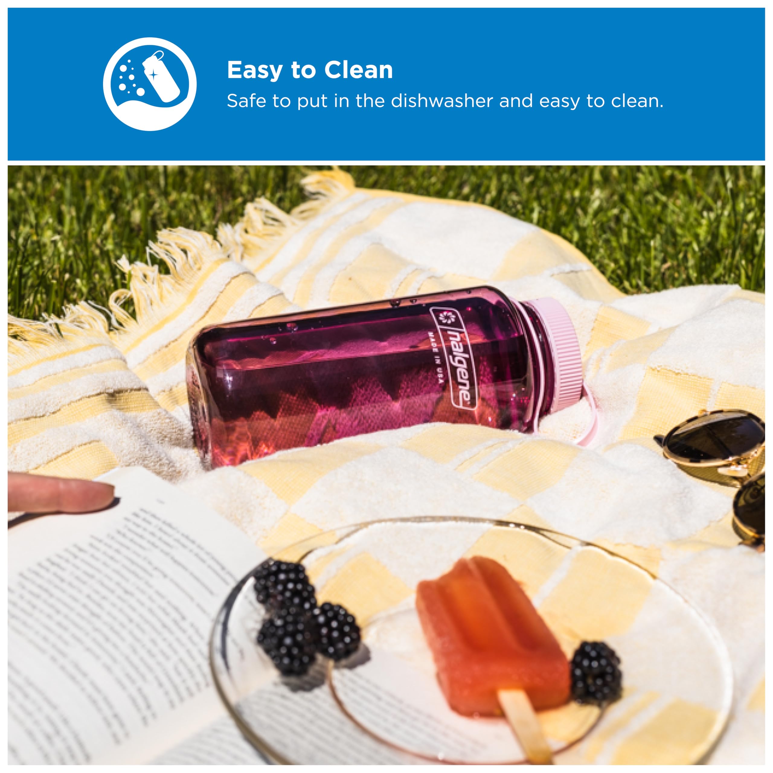 Nalgene tapa hermética con rosca evita derrames en mochilas