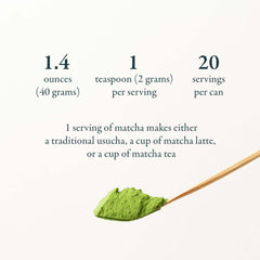 Naoki Matcha primer plano del polvo, textura fina y color vibrante