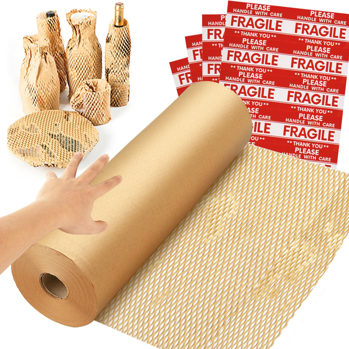 NAPALOOK rollo frontal mostrando ancho y longitud, protección eficiente
