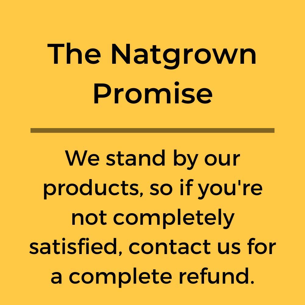 Natgrown frasco junto a una palma para comparar tamaño y cantidad