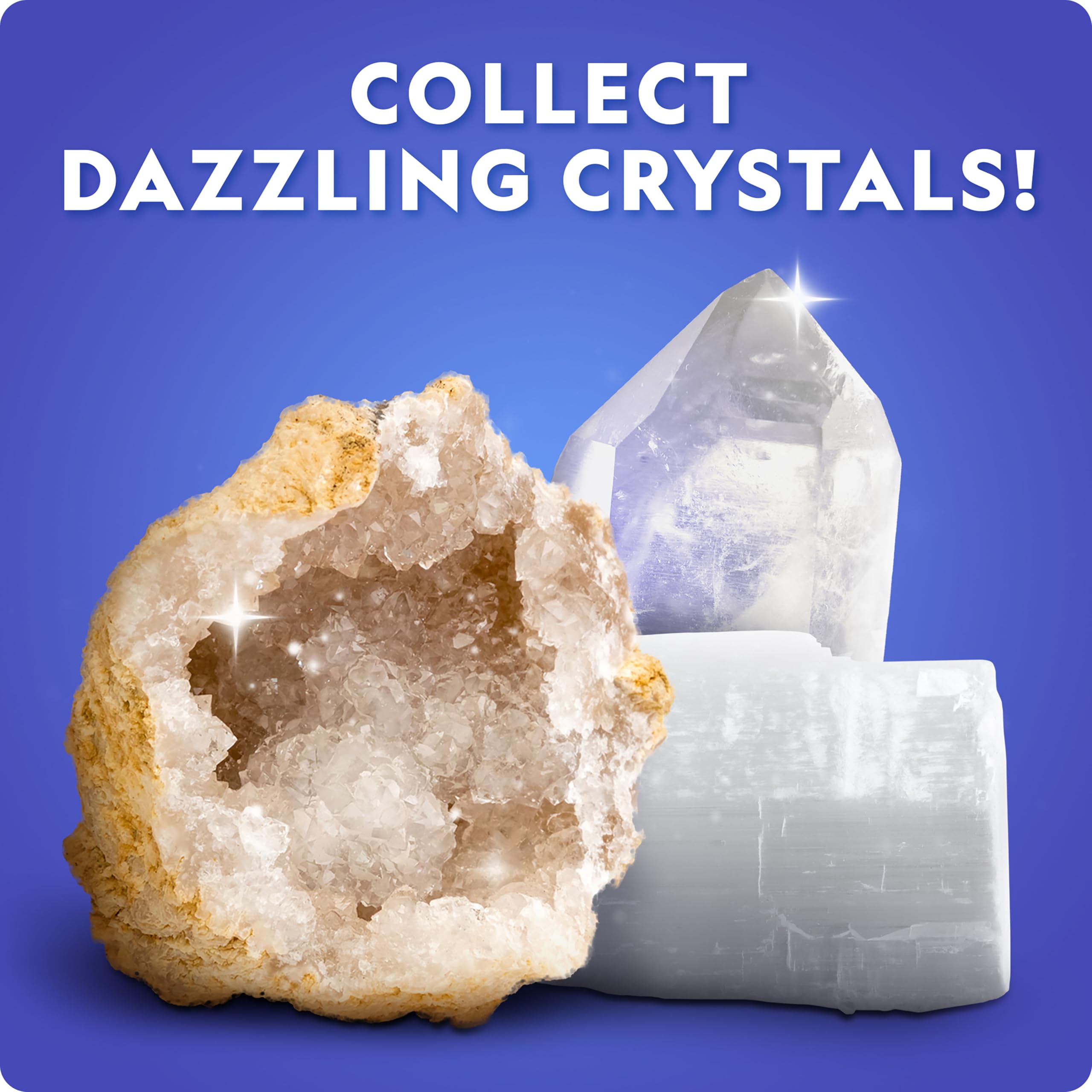 JMW Sales National Geographic cracked geode close-up revealing sparkling crystals