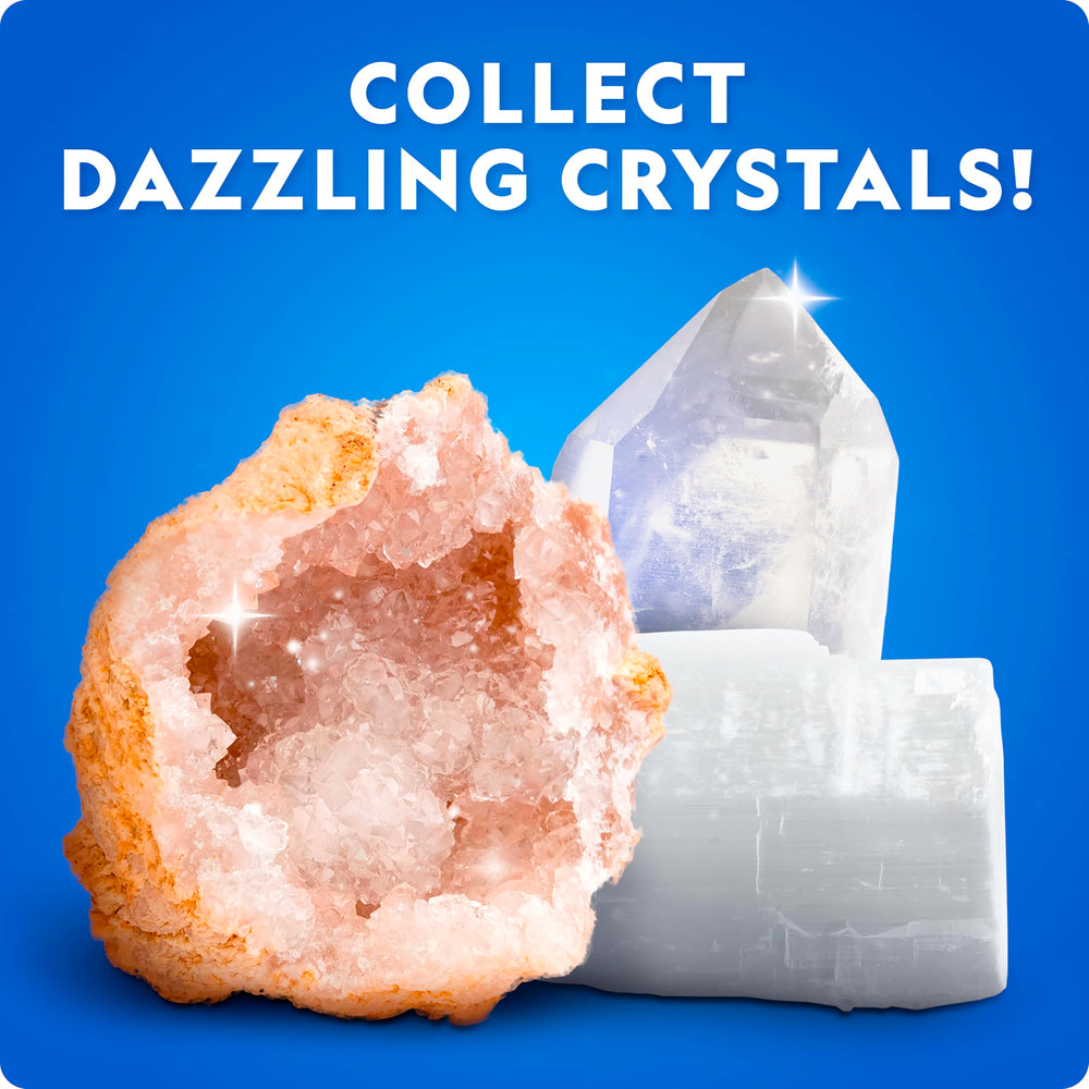 JMW Sales National Geographic cracked geode close-up revealing sparkling crystals