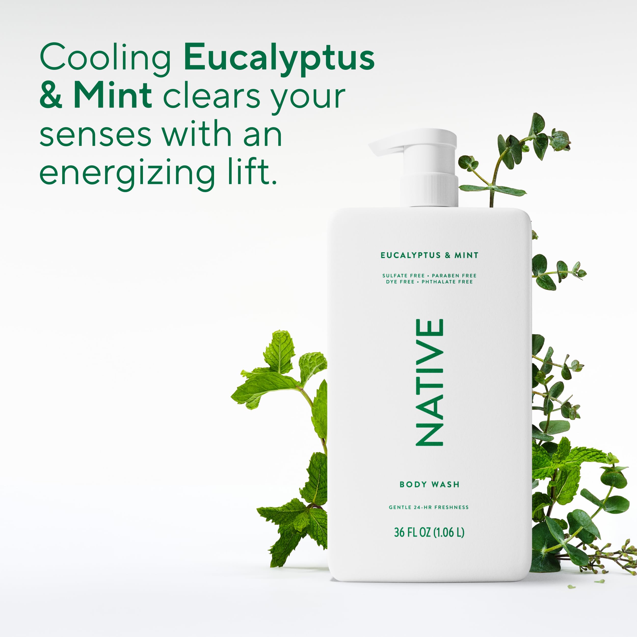 Native etiqueta con ingredientes limpios y beneficios visibles