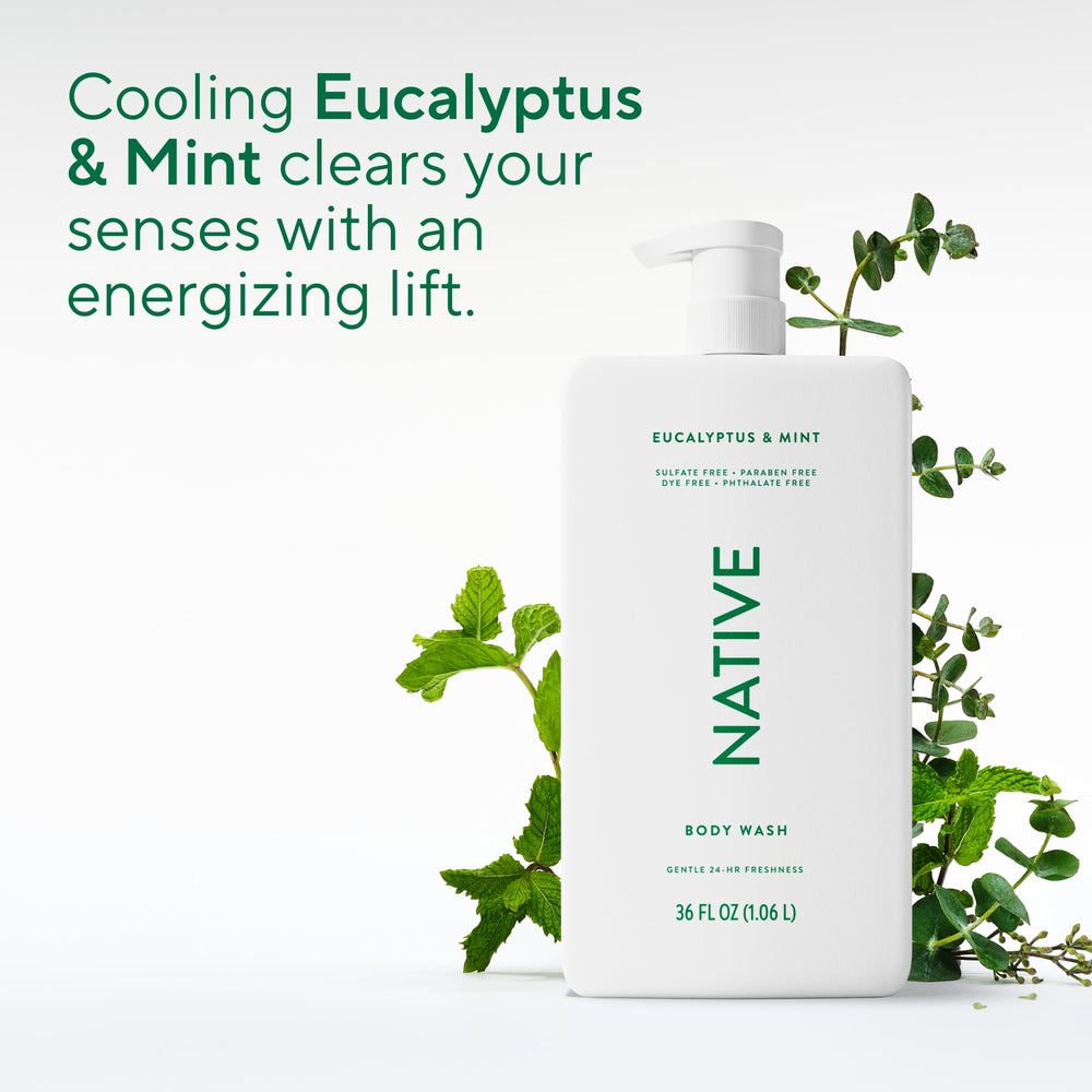 Native etiqueta con ingredientes limpios y beneficios visibles