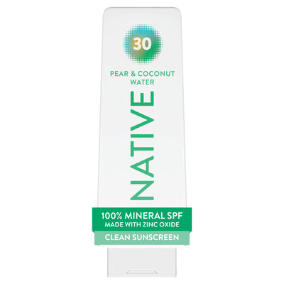 Native envase frontal 7 oz mostrando diseño y beneficio protección mineral