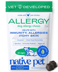 Native Pet vista frontal del envase que muestra 60 chuches y beneficios visibles