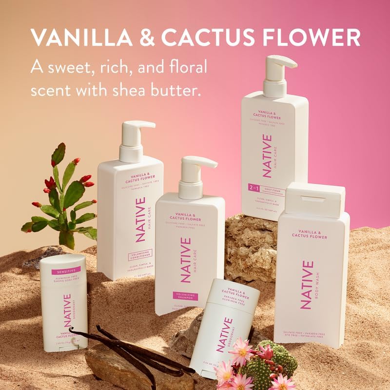 Native ambientación en baño que transmite fragancia vainilla y flor de cactus