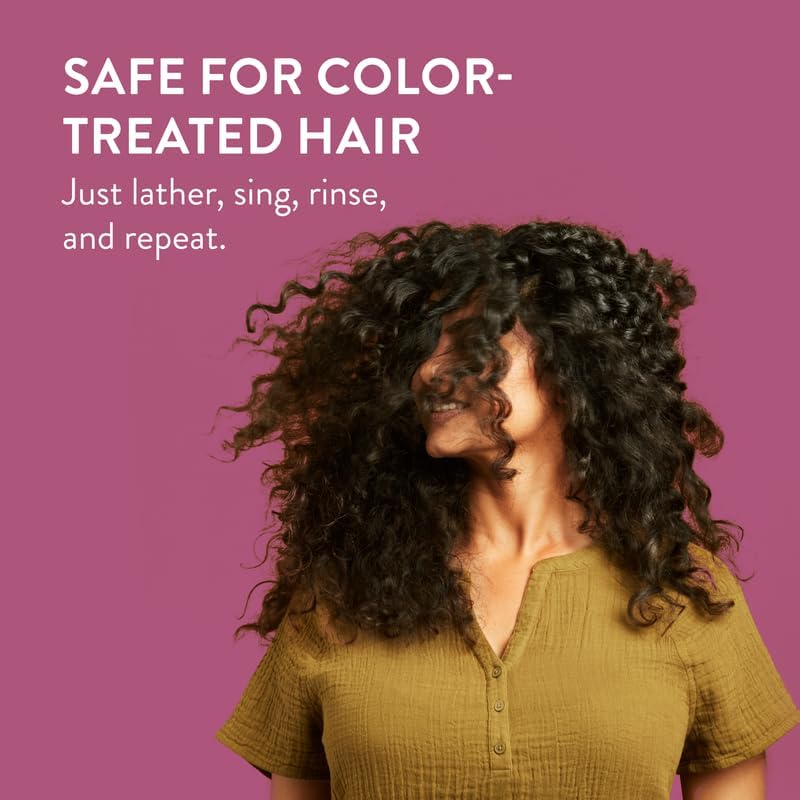 Native etiqueta con lista de ingredientes naturales y beneficios para el cabello