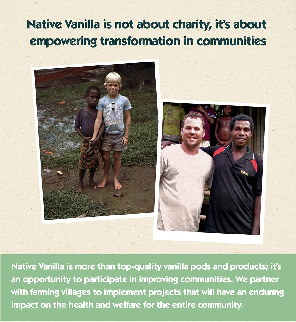 Native Vanilla etiqueta certificada Kosher y Vegana visible