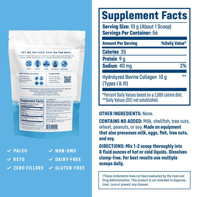 NativePath label and nutrition panel showing ingredient transparency