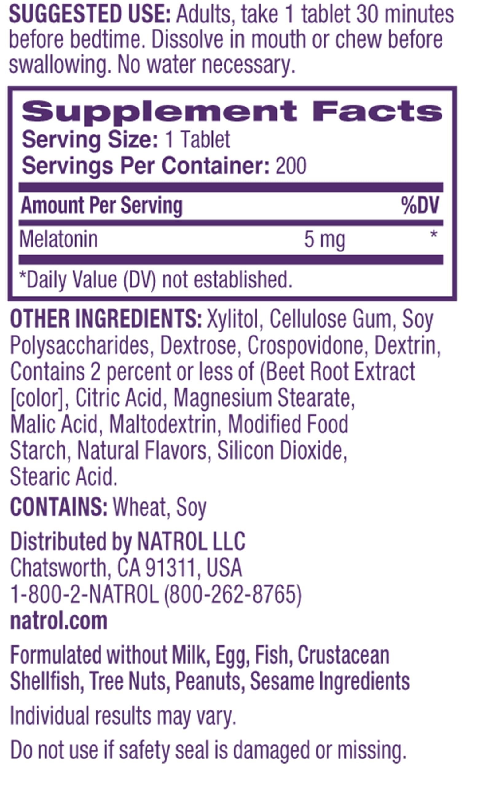 Natrol junto a fresa para destacar el sabor agradable y consumo cómodo