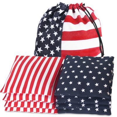 Nattork frontal pack mostrando las 8 bolsas y colores star & stripes, fácil identificación