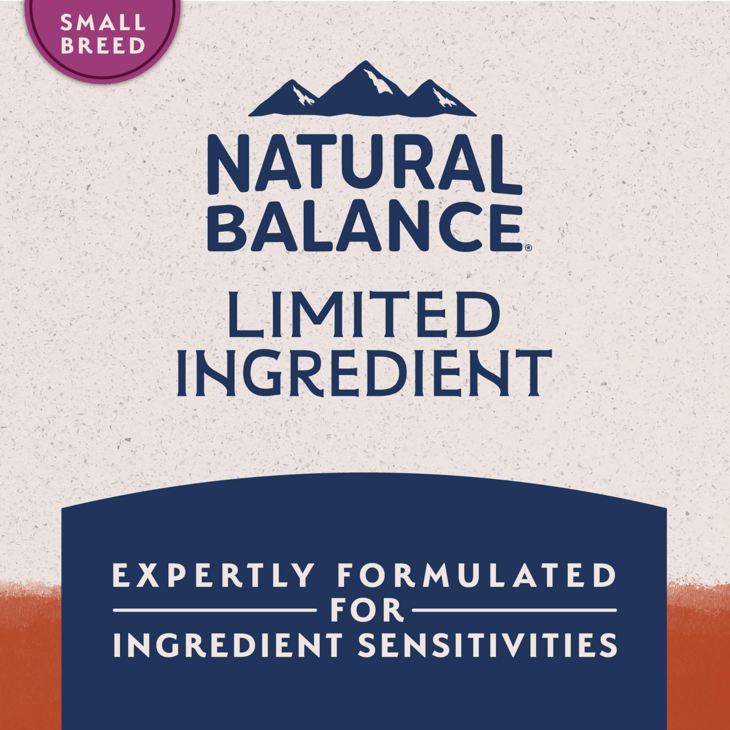 Natural Balance ingredientes clave camote y bisonte presentados como fuente de energía
