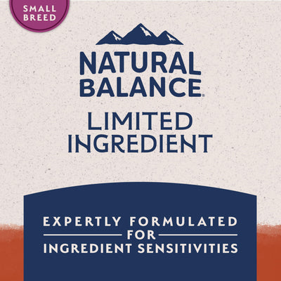 Natural Balance ingredientes clave camote y bisonte presentados como fuente de energía