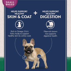 Natural Balance kibble size and shape for small breed chewing ease