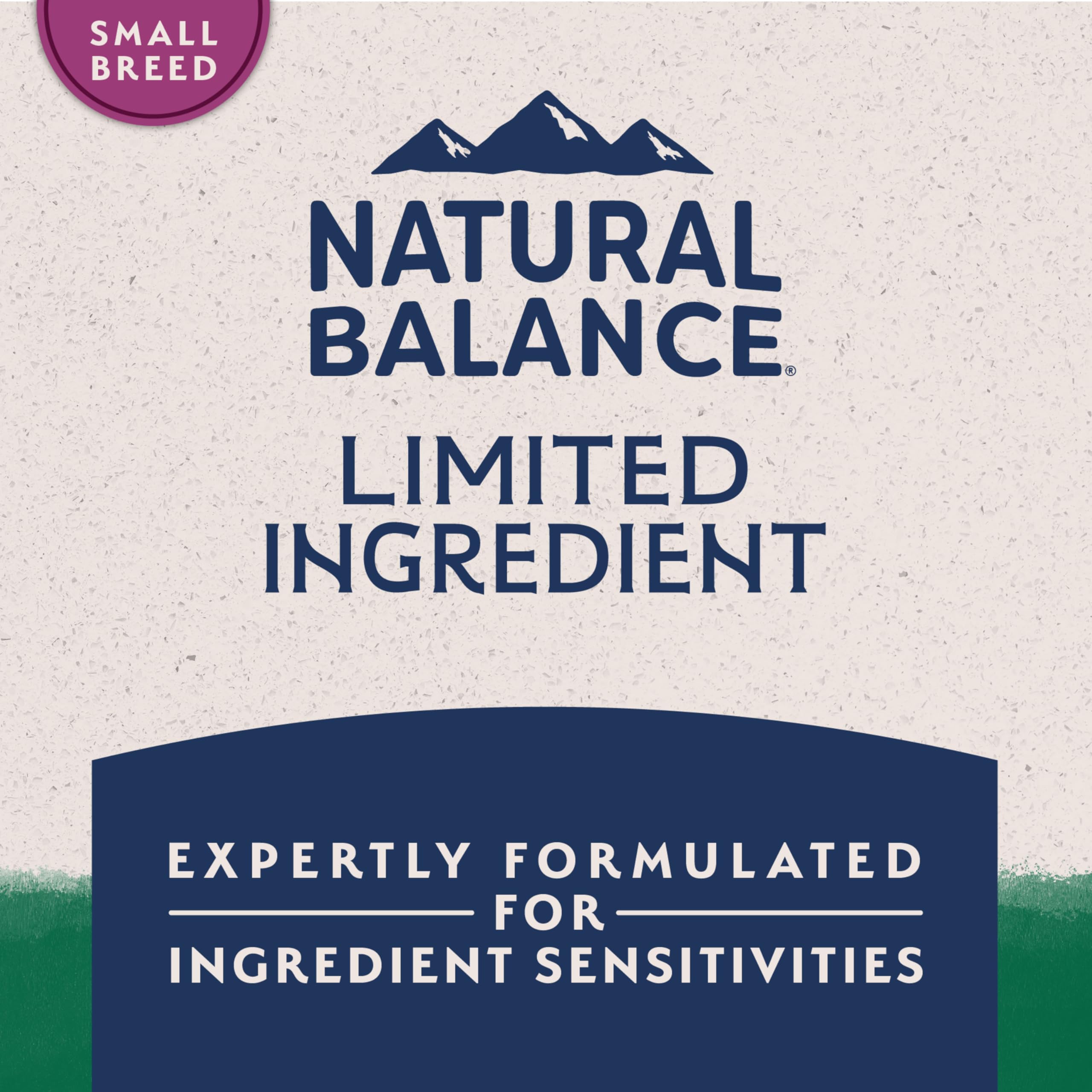 Natural Balance kibble texture detail aiding consistent digestion