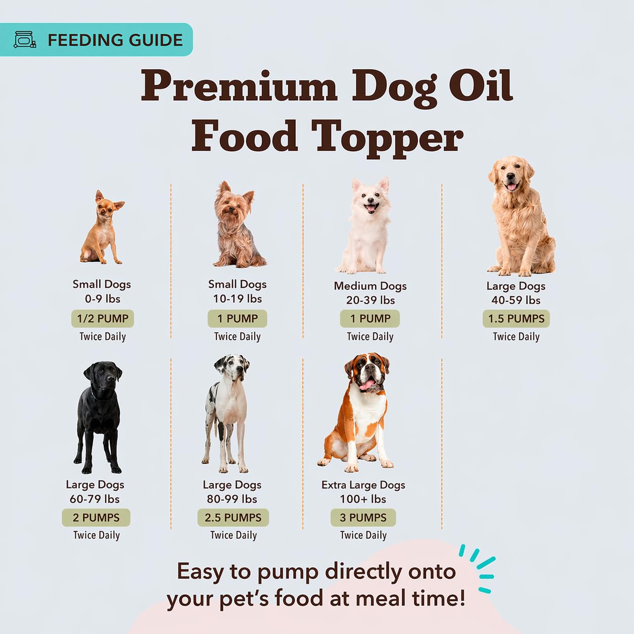 Natural Dog Company botella junto a una pelota para apreciar tamaño 16 oz
