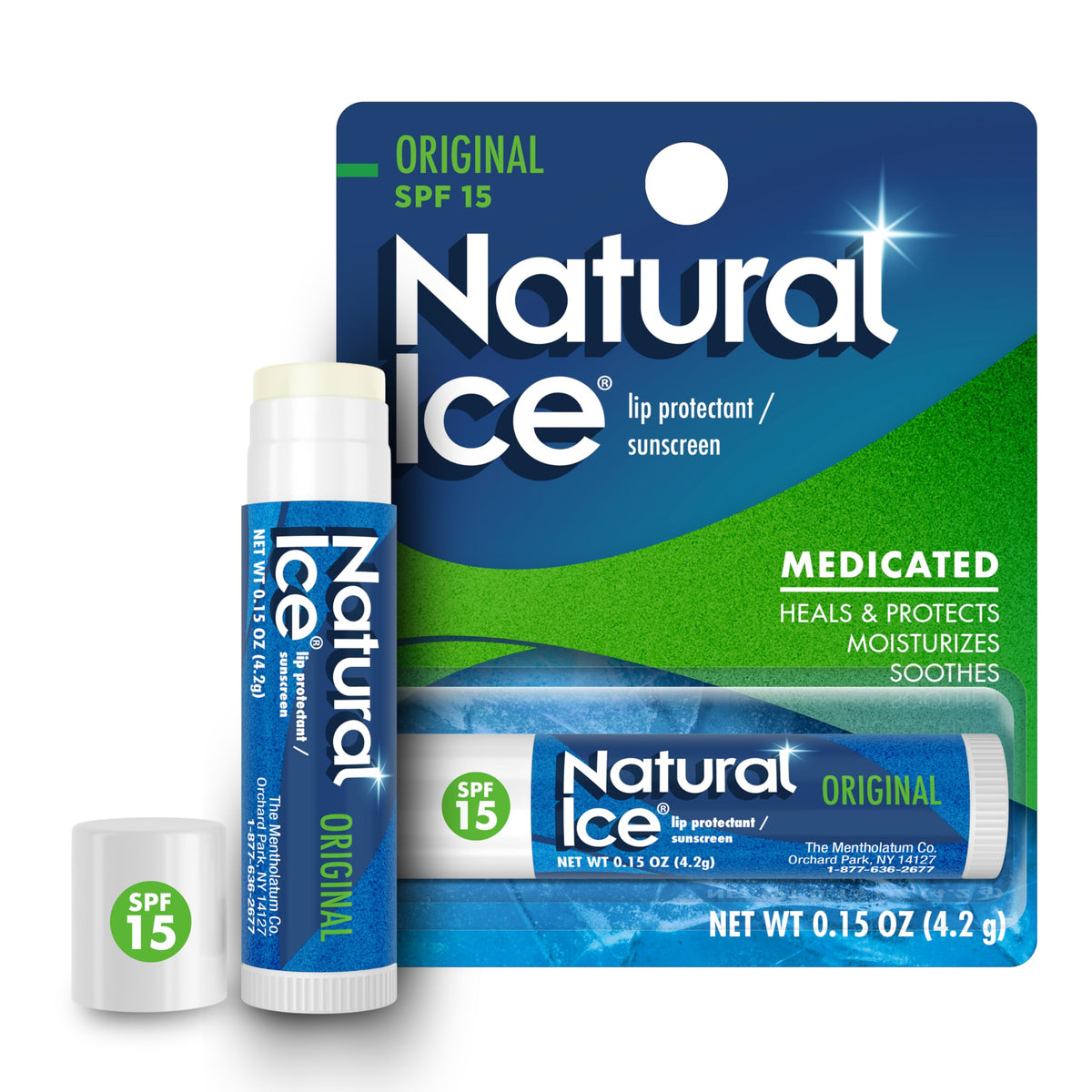 Natural Ice envase frontal mostrando la presentación y beneficio hidratante
