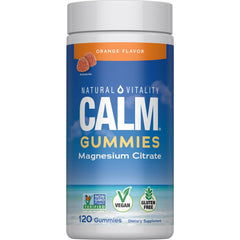 Natural Vitality frente del envase mostrando 120 gominolas y beneficios claros