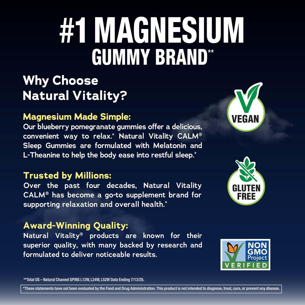 Gomita Natural Vitality en mano lista para masticar, conveniencia nocturna