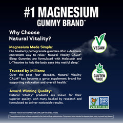 Gomita Natural Vitality en mano lista para masticar, conveniencia nocturna