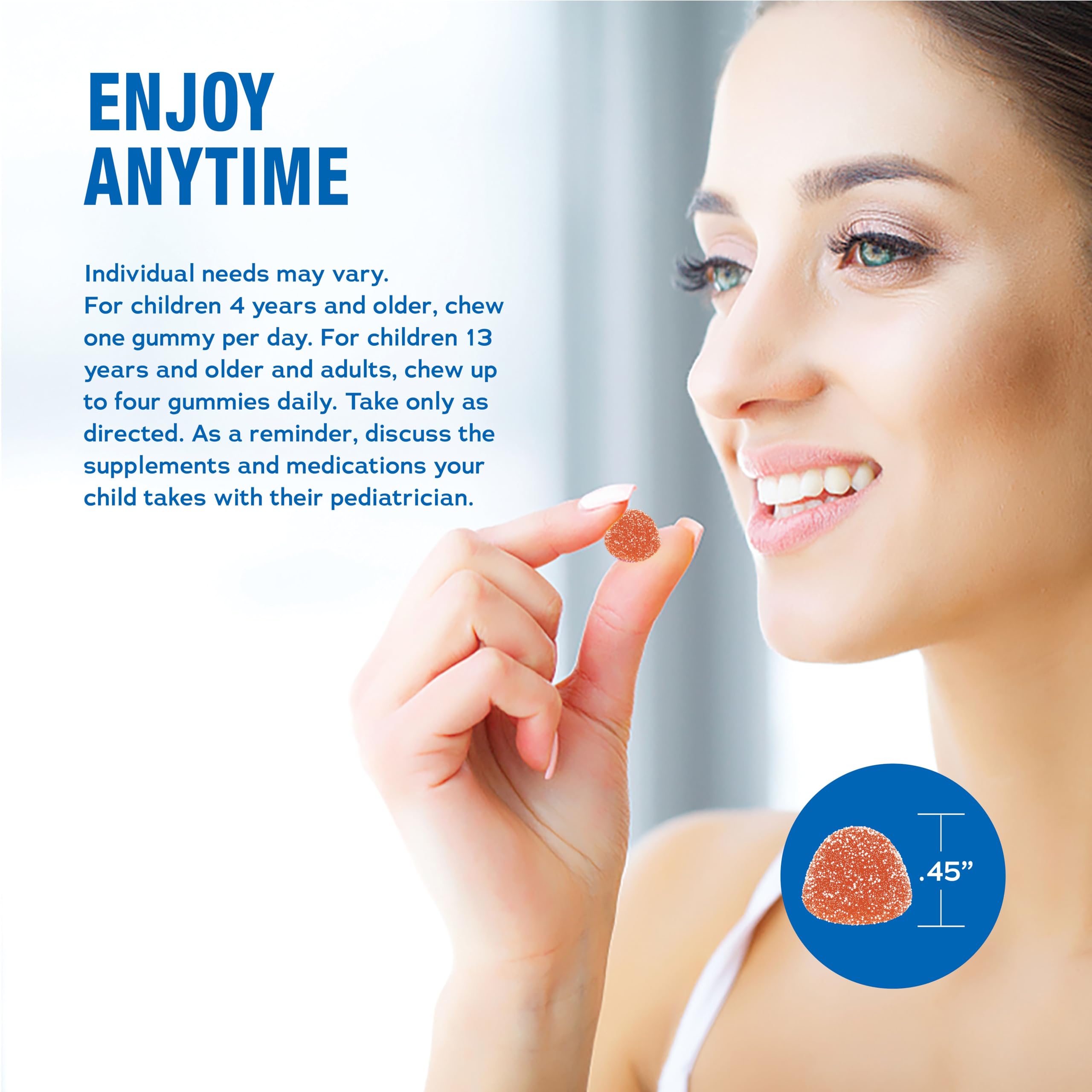 Natural Vitality primer plano de textura de gominola con aspecto masticable y apetecible