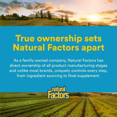 Natural Factors cápsulas sobre mesa de desayuno integradas en rutina diaria