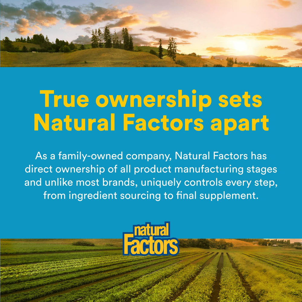 Natural Factors cápsulas sobre mesa de desayuno integradas en rutina diaria