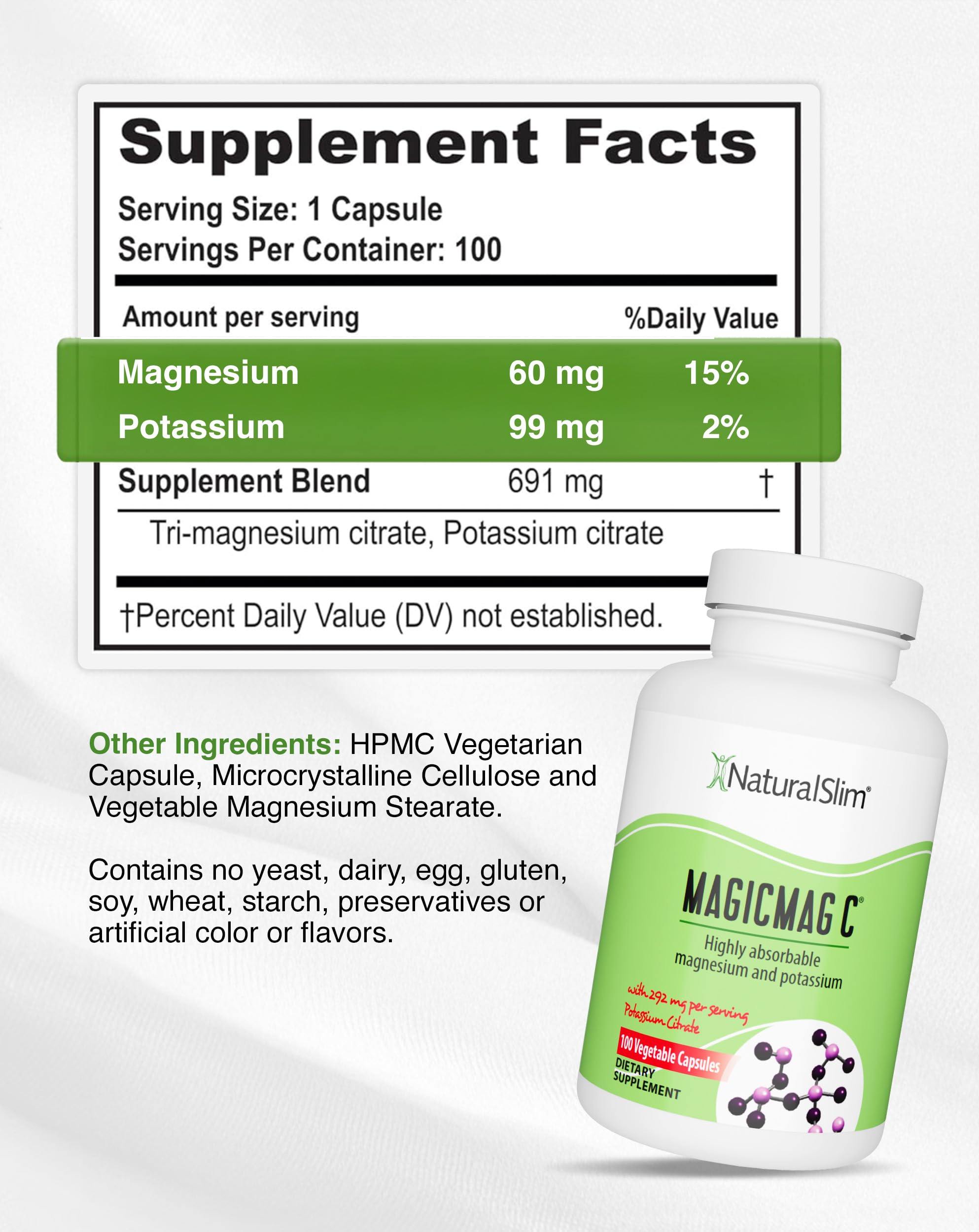 NaturalSlim frasco abierto con cápsulas para uso diario y conveniencia