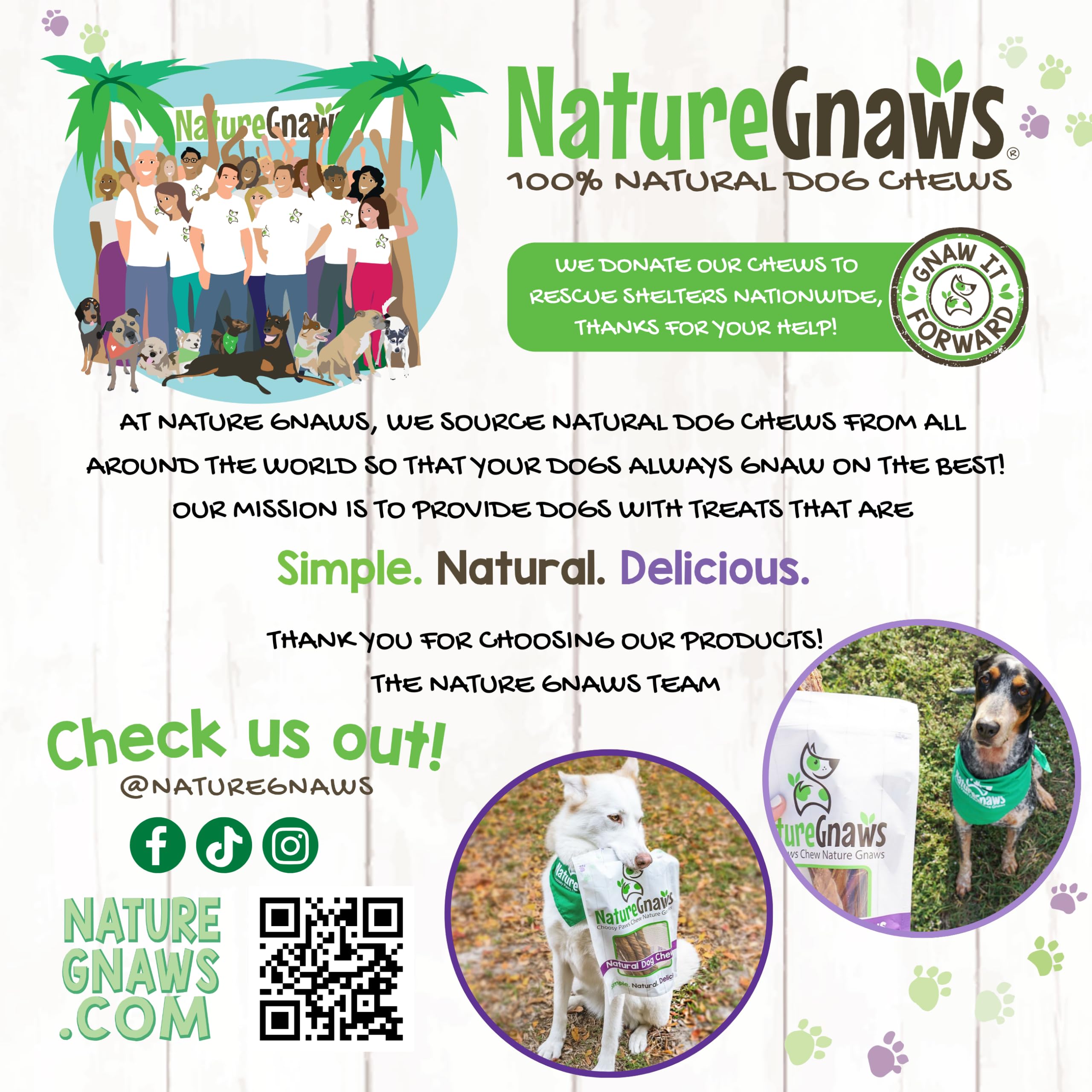 Nature Gnaws comparación de tamaño con objeto para orientar porciones