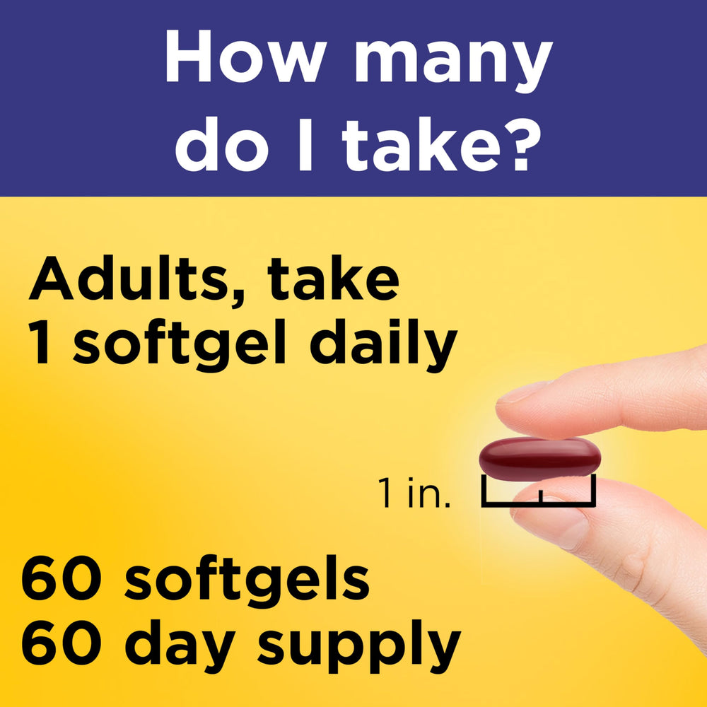 Nature Made nutrition label and ingredients list showing key vitamins and DHA