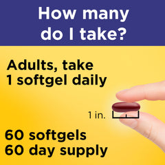 Nature Made nutrition label and ingredients list showing key vitamins and DHA