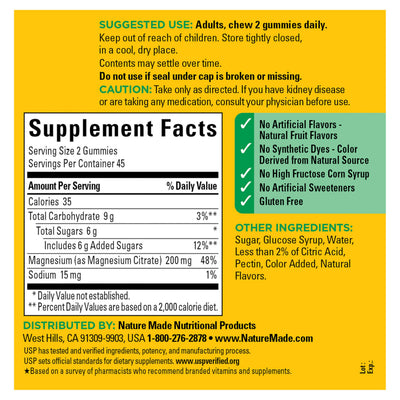 Nature Made gummies in hand to demonstrate serving size and convenience for on-the-go use