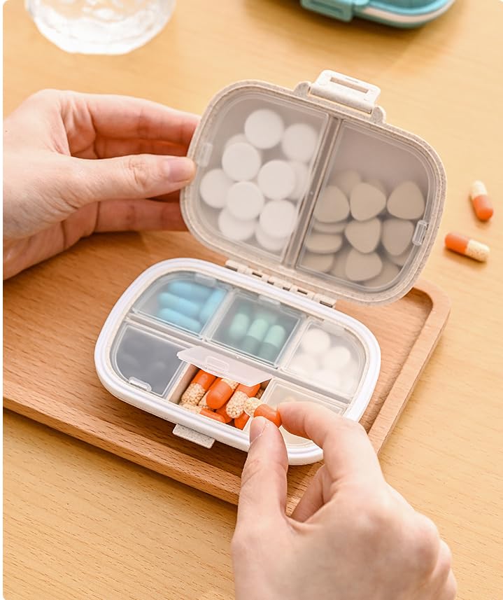 Nature Made pastillero de 8 compartimentos con triple sello que protege las tabletas