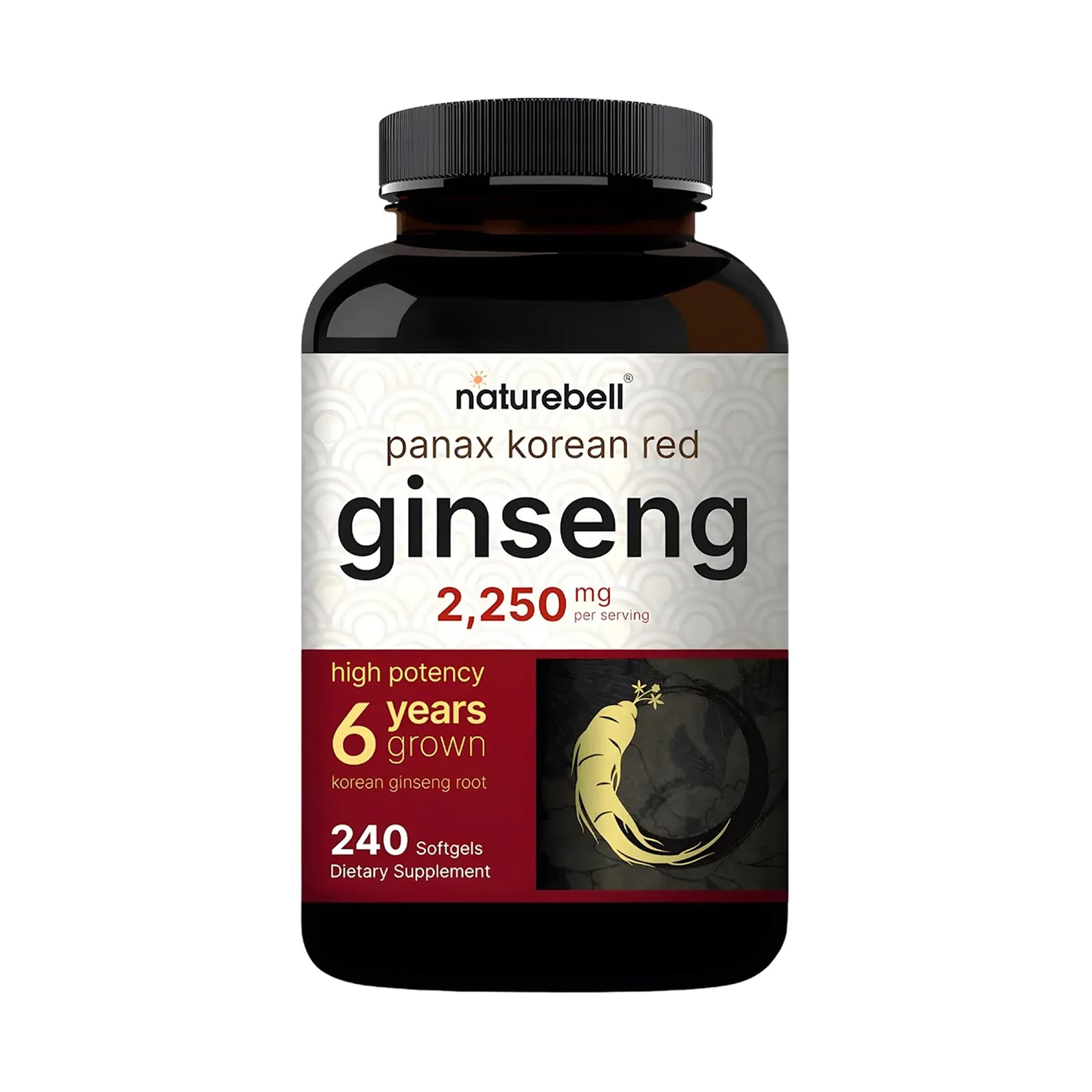 NatureBell frente del envase mostrando 240 softgels y rotulado claro