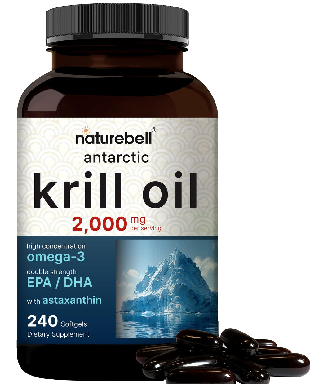 NatureBell front bottle view showing label and supplement benefits