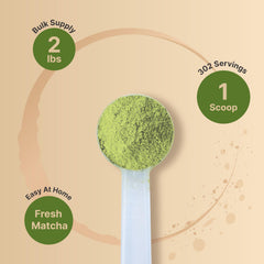 NatureBell matcha latte servido, sabor cremoso y preparación casera