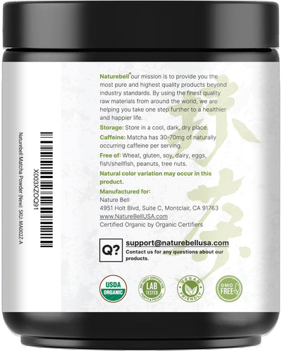 NatureBell comparación de tamaño del envase, ideal para uso frecuente