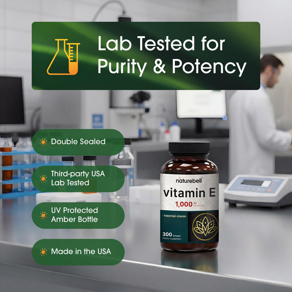 NatureBell botella abierta con softgels dentro, almacenamiento práctico y seguro