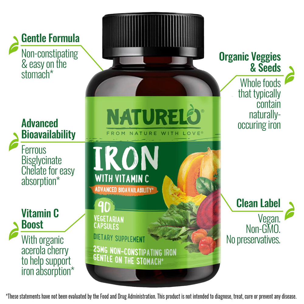 NATURELO capsule close-up highlighting texture and easy-swallow design
