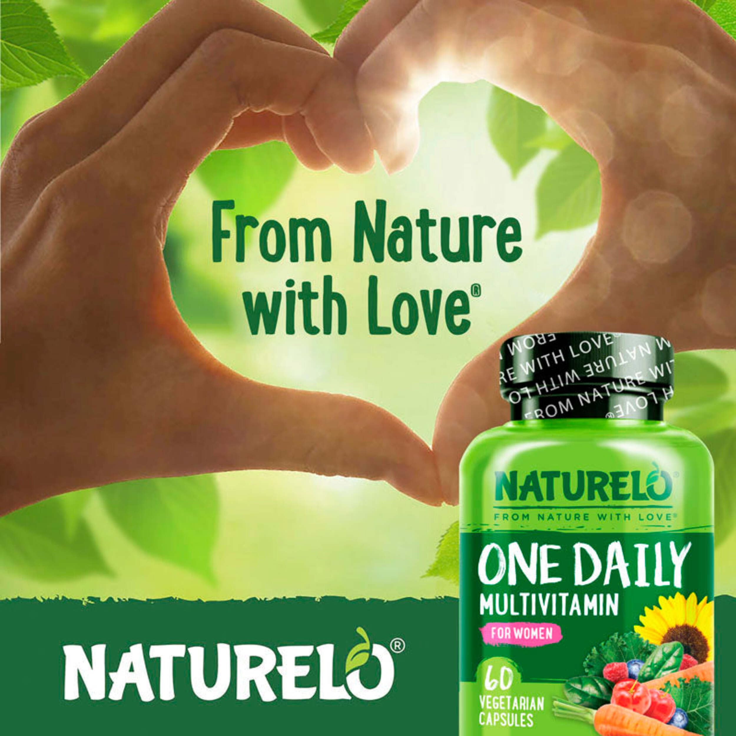 NATURELO sello GMP y vegano certificando calidad y limpieza