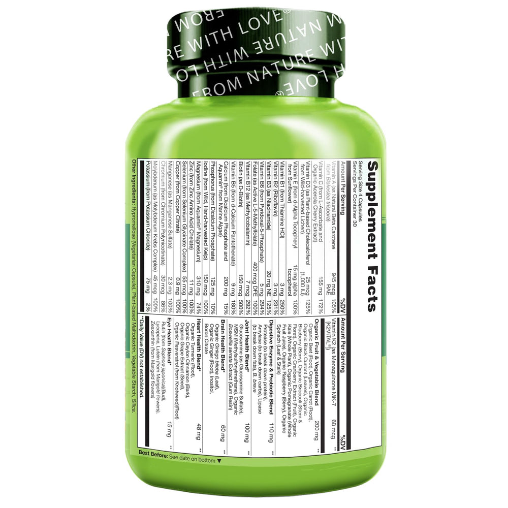 NATURELO detalle de etiqueta mostrando ingredientes activos y origen vegetal