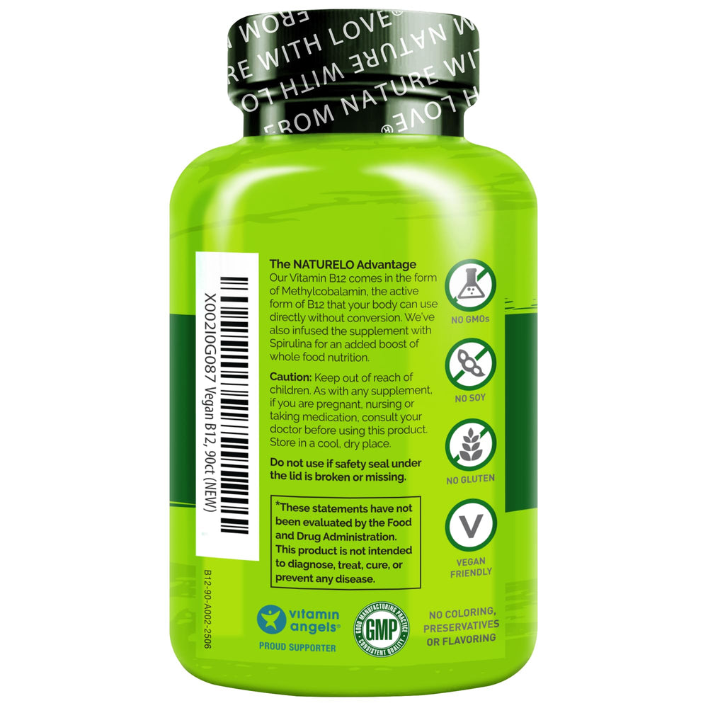 NATURELO empaque lado con información nutricional clara